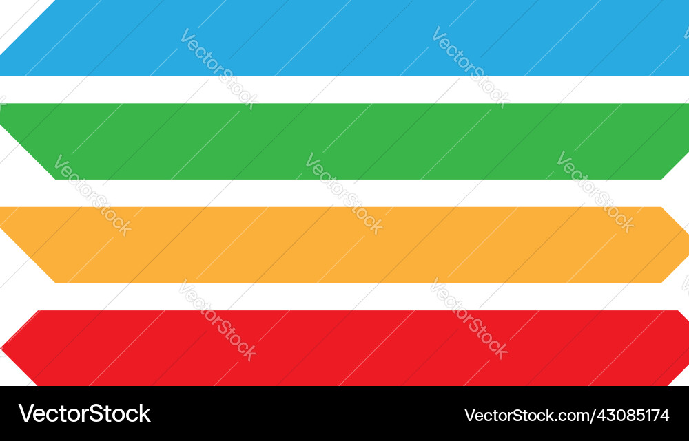 Geometric button banner bar rectangle shape Vector Image