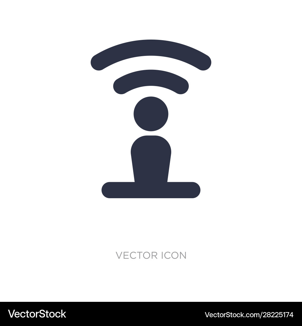 Icon on white background simple element from ui Vector Image