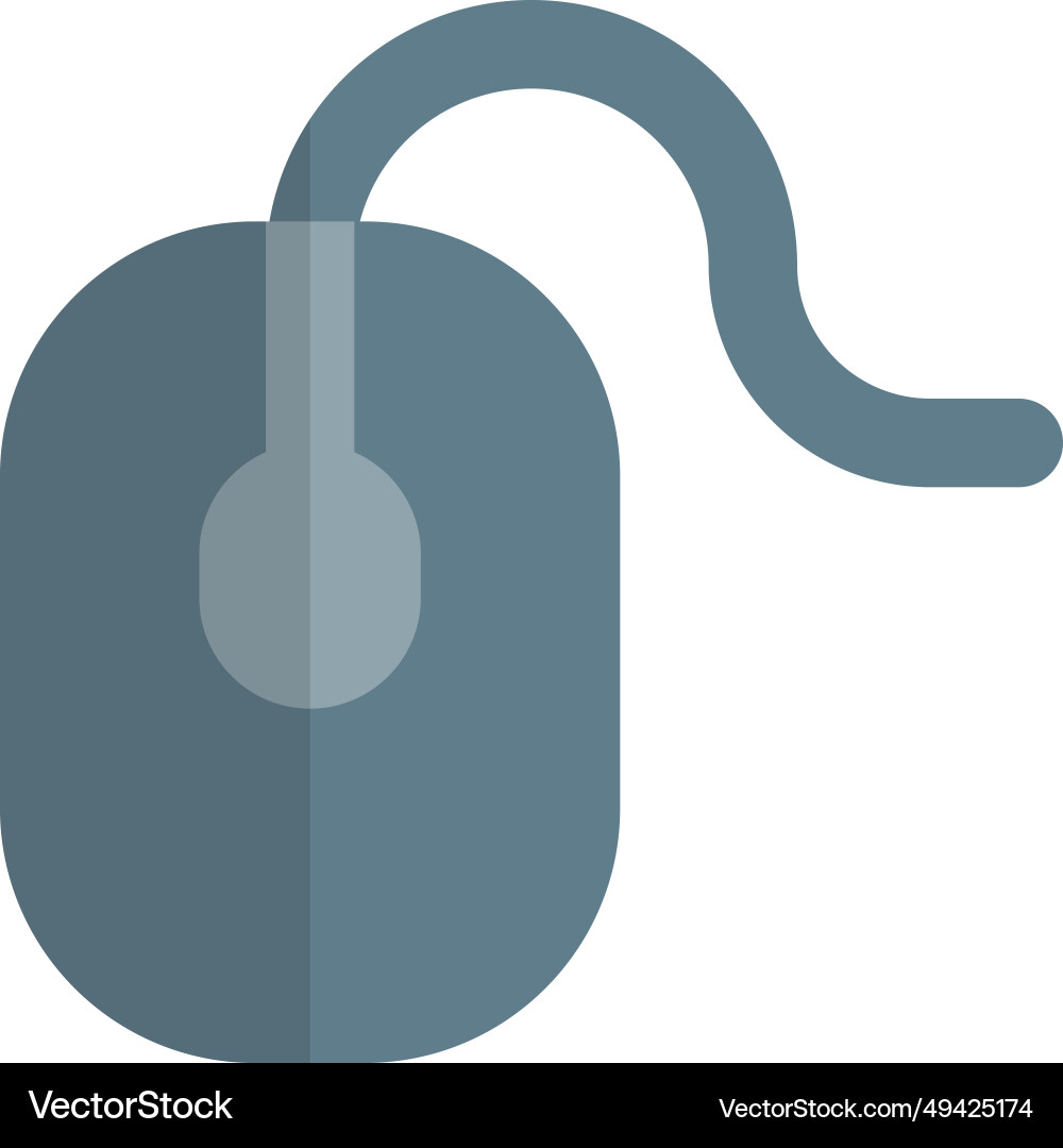 Mouse used to move the cursor on screen Vector Image