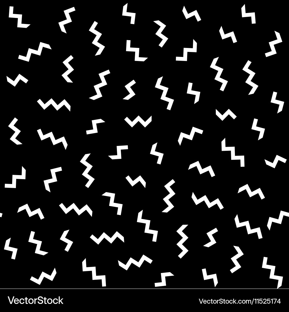 Retro Memphis Pattern Vector Image