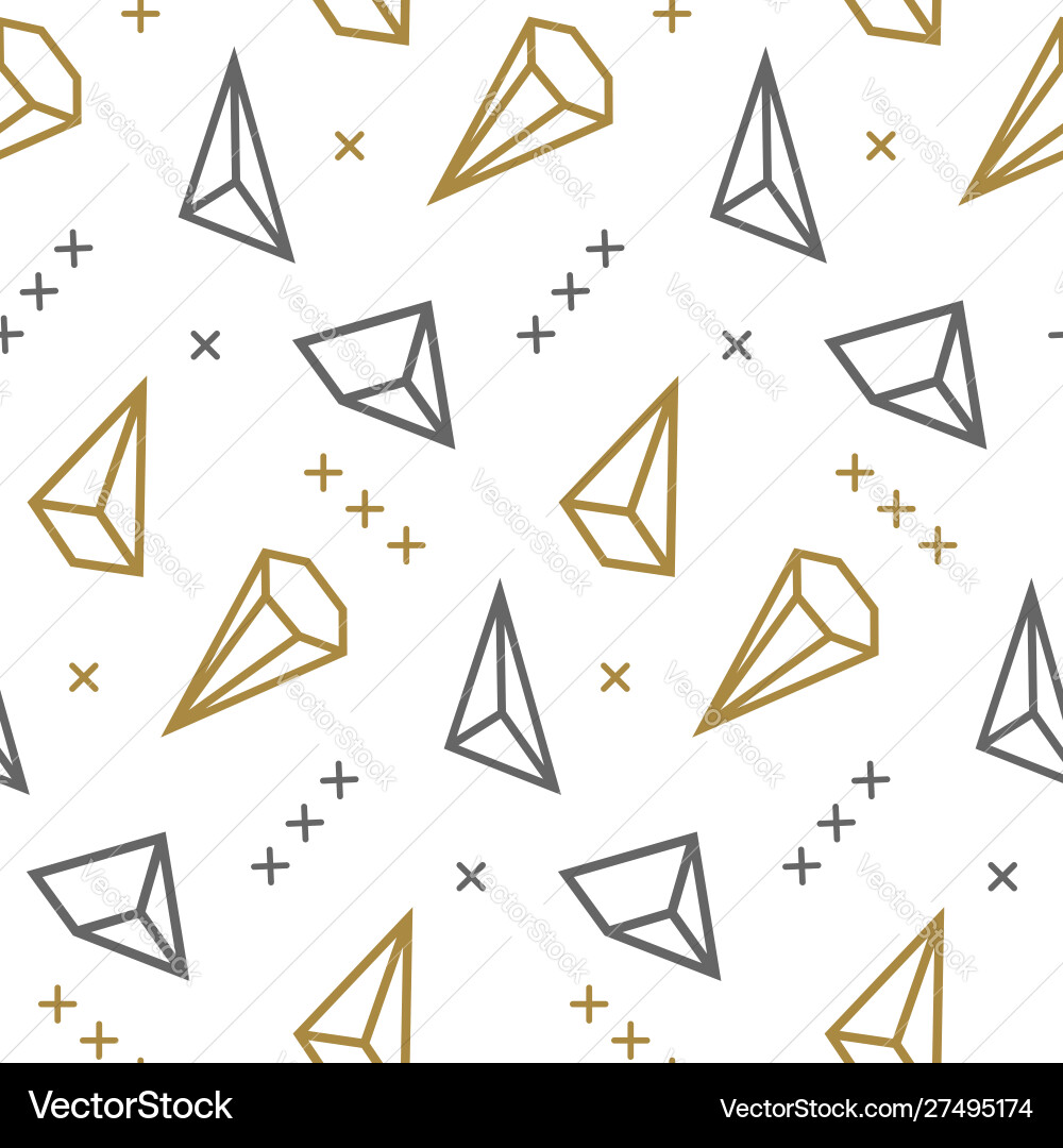 Seamless pattern with geometric elements modern Seamless pattern with geometric elements modern vector image