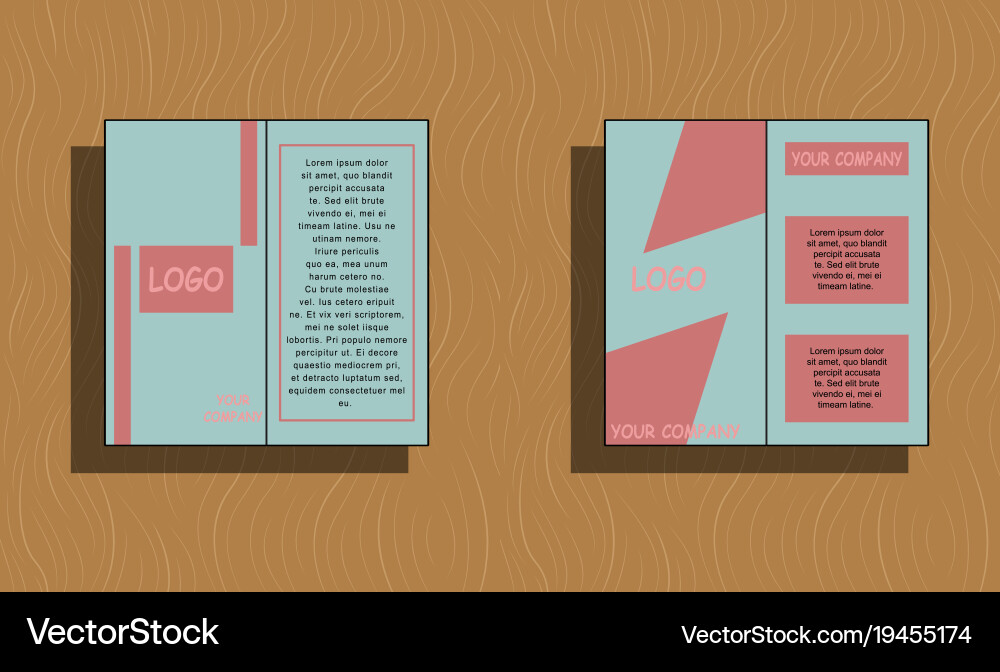Set of layout background for art template Vector Image