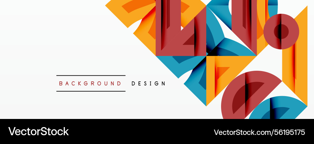 Abstract geometric shapes overlap creating Abstract geometric shapes overlap creating vector image