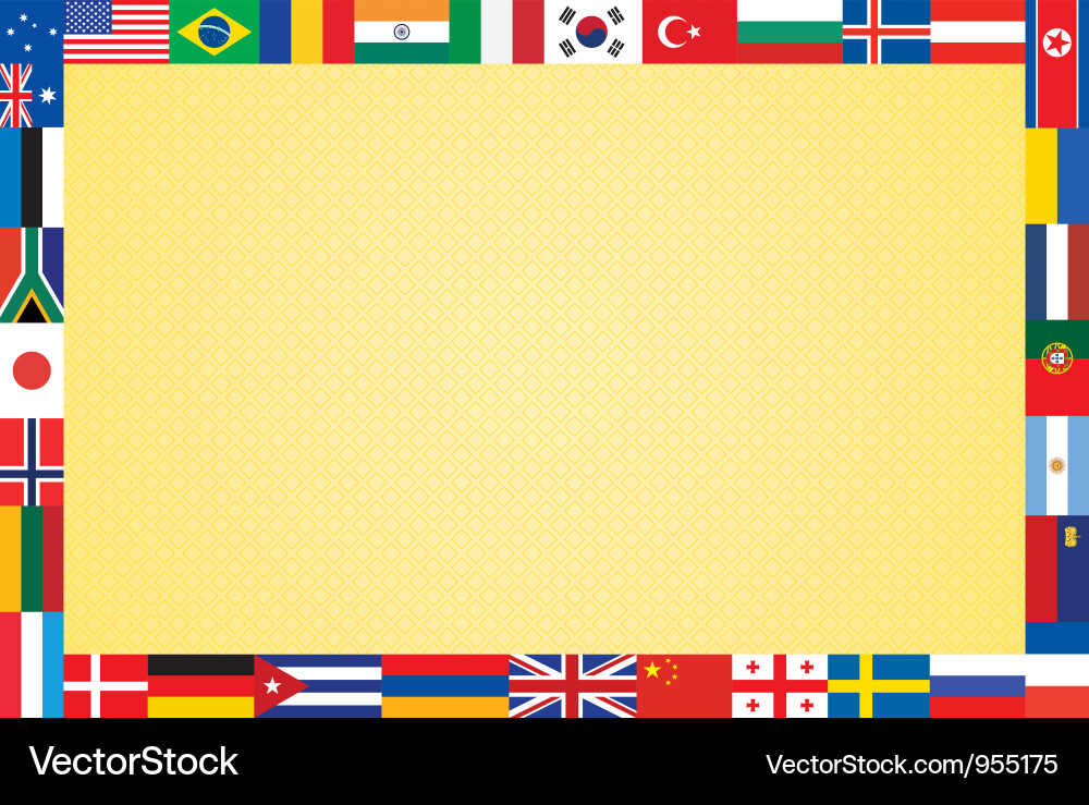 Background with flags Royalty Free Vector Image