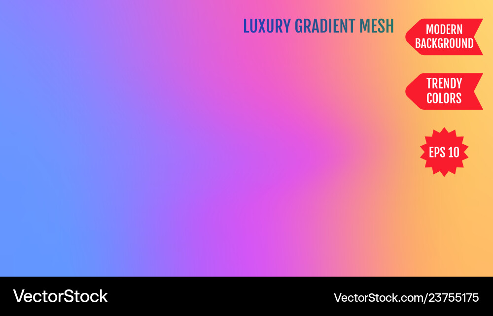 Bright neon mesh gradient background smooth vector image