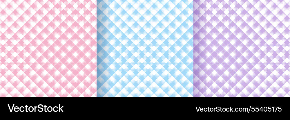 Check seamless pattern set tablecloth prints Check seamless pattern set tablecloth prints Vector Image