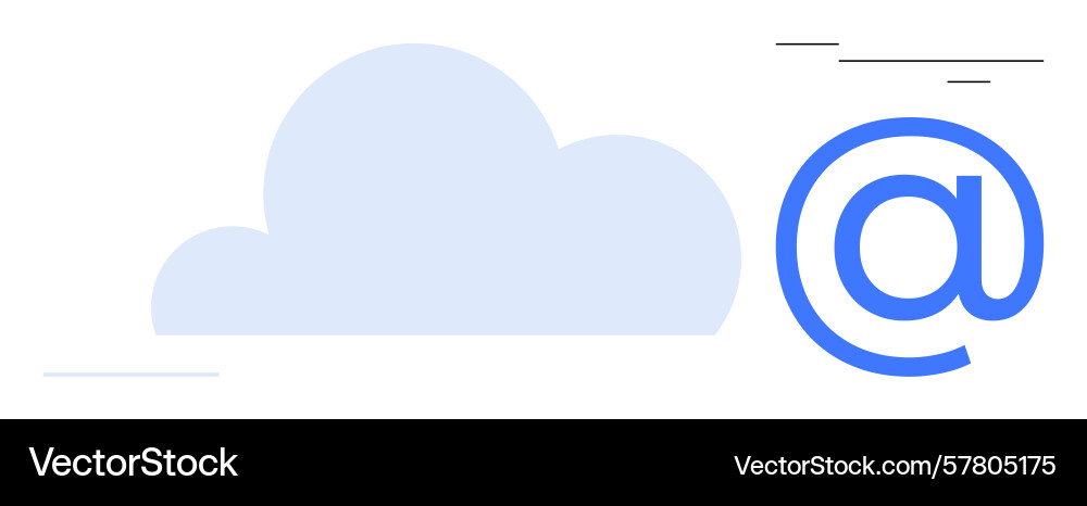 Cloud computing and digital communication concept vector image