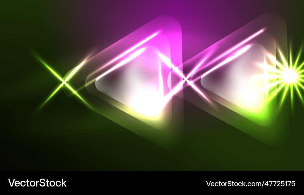 Digital neon abstract background triangles Vector Image