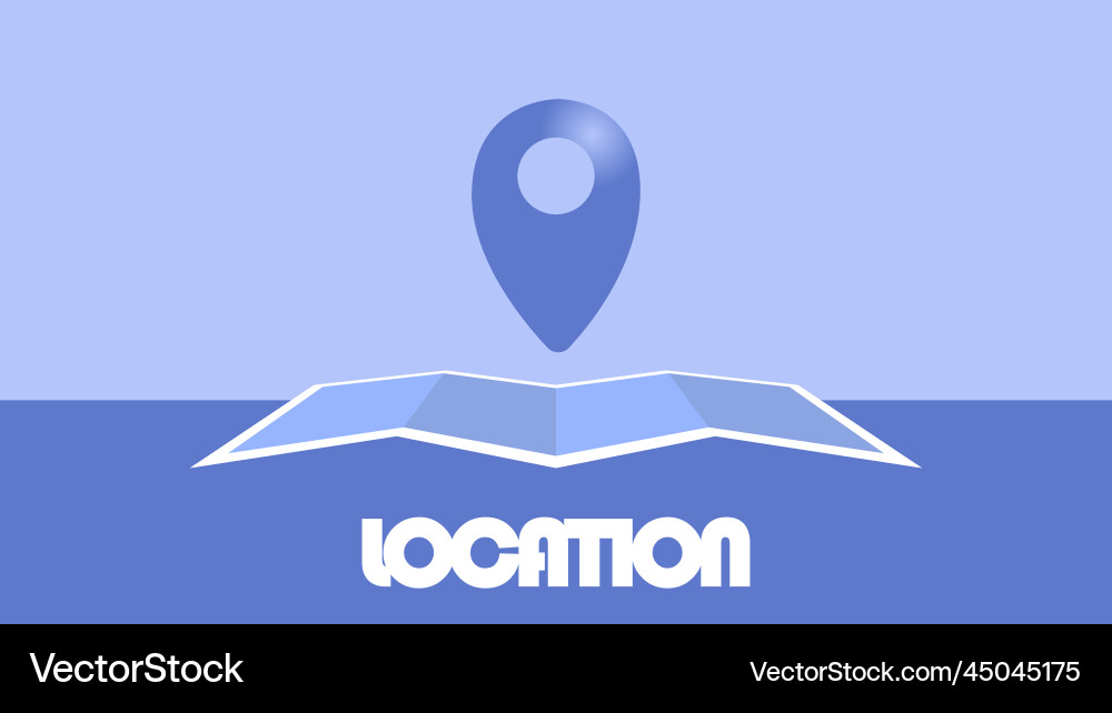 Gps map pointers on the modern flat design Vector Image