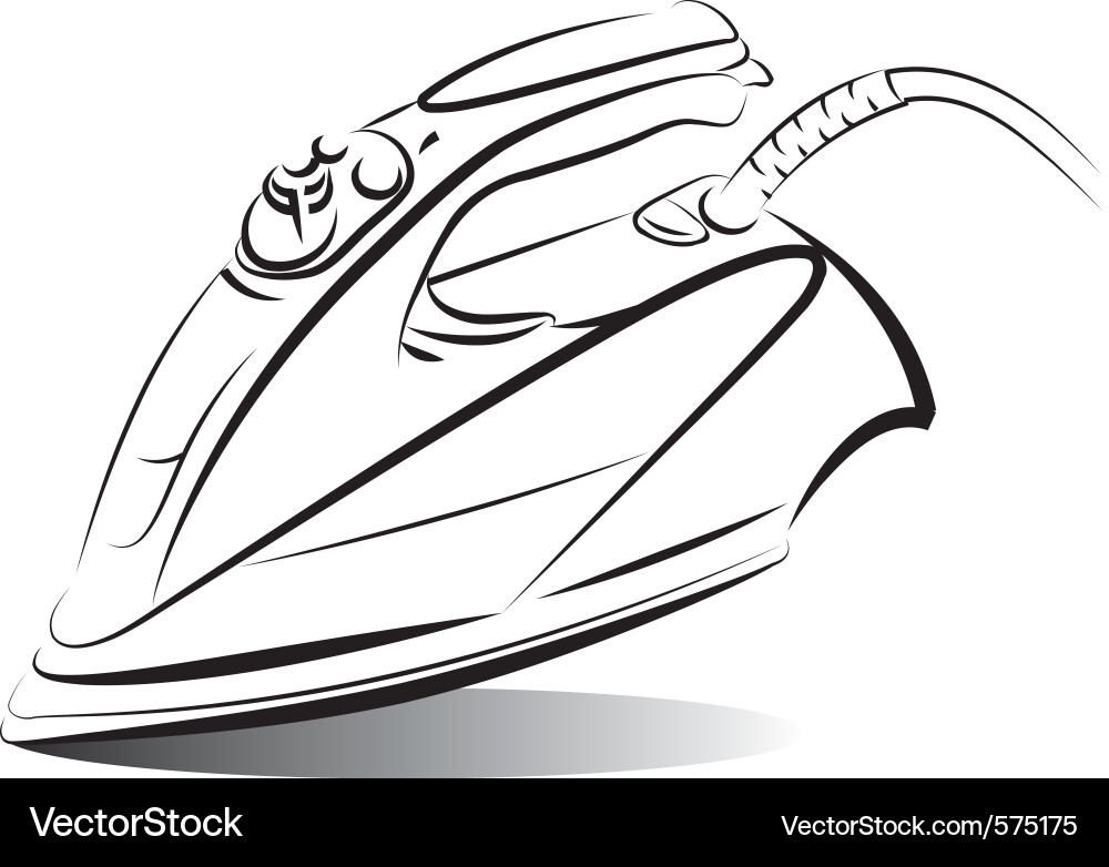 Ironing Device Vector Image