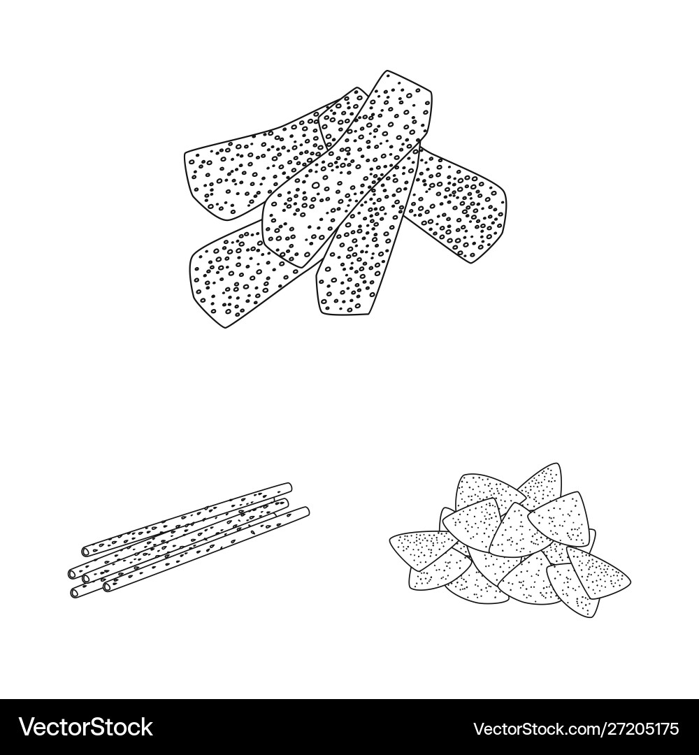 Isolated object product and menu symbol set Isolated object product and menu symbol set Vector Image
