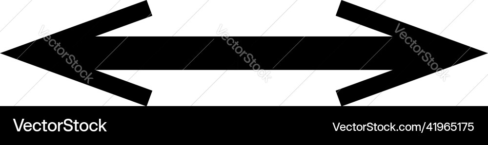 Left and right arrow pointer cursor in opposite Vector Image