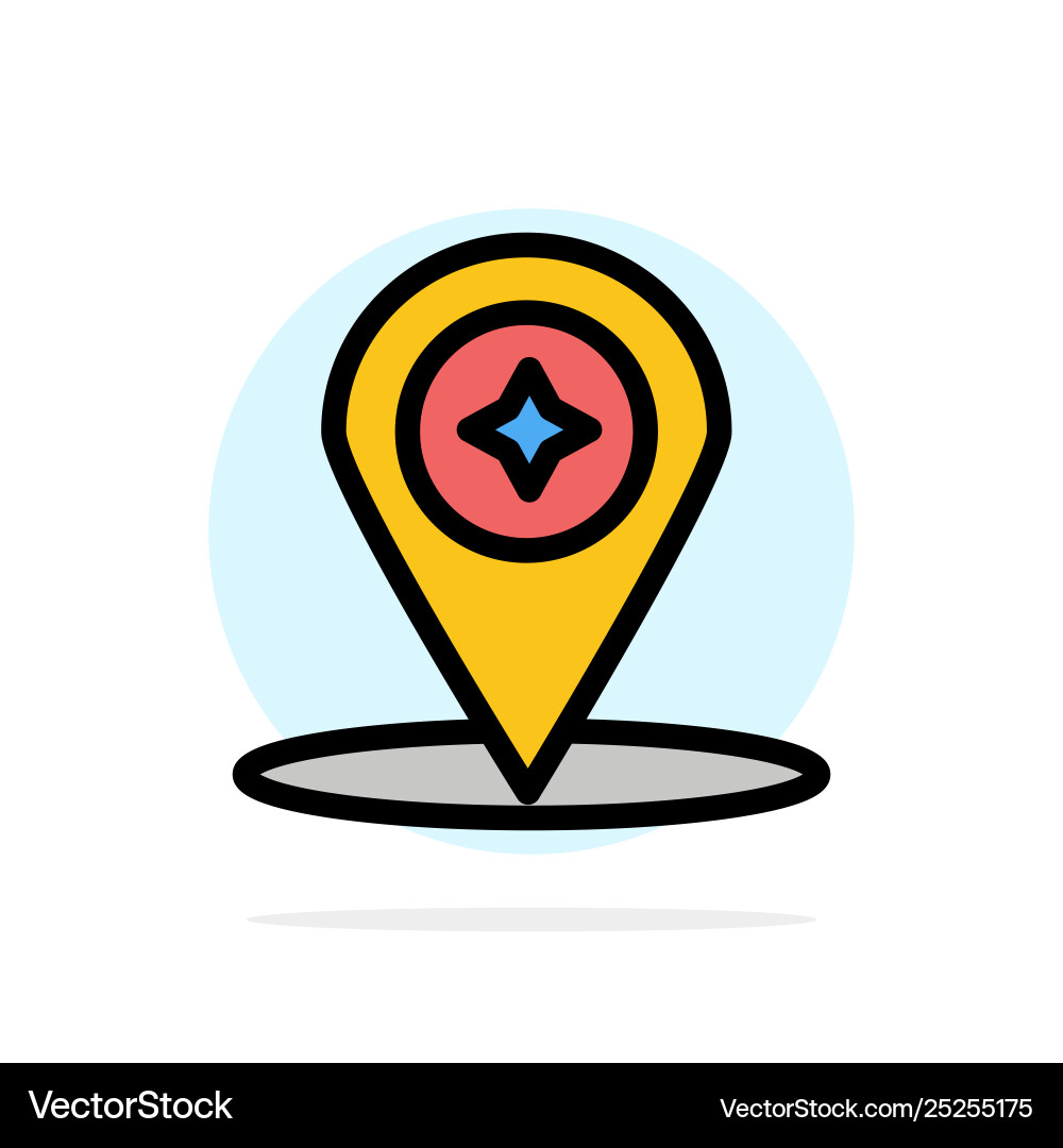 Map compass navigation location abstract circle Map compass navigation location abstract circle vector image