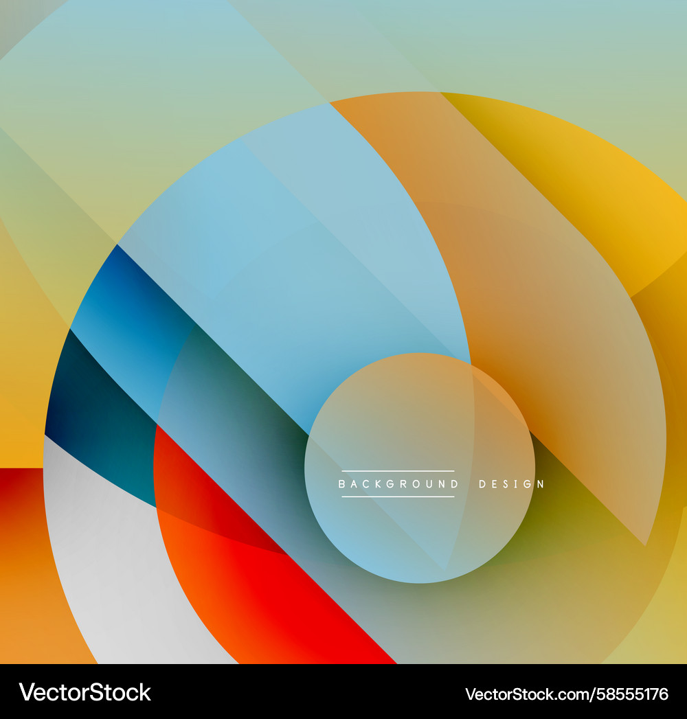 Abstract colorful design overlapping circles Abstract colorful design overlapping circles Vector Image