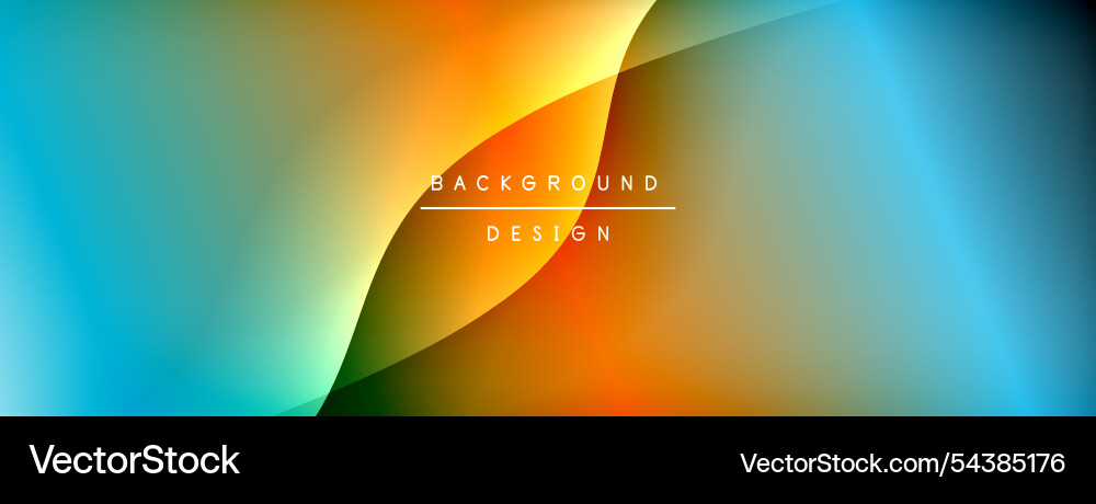 Bright rainbow style color gradient with curve Vector Image