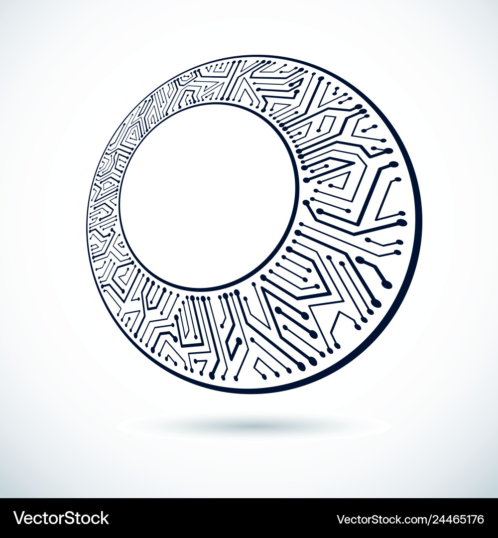 Circuit board digital technologies abstraction Circuit board digital technologies abstraction Vector Image