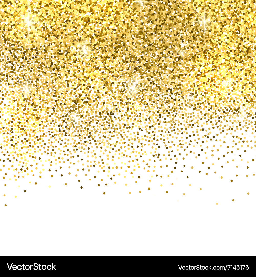 Gold Glitter Sparkle Background Vector Image