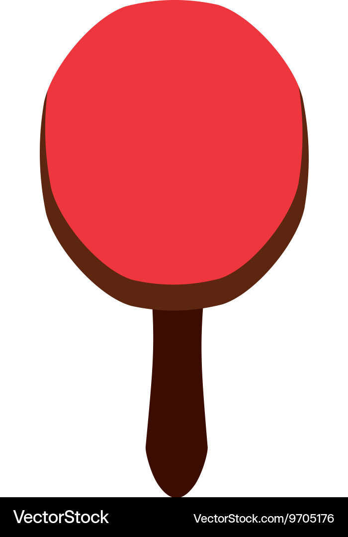 Ping pong racket isolated icon design Vector Image