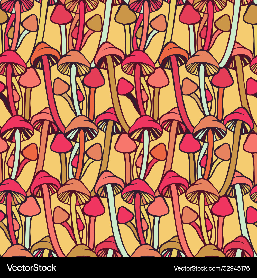 Seamless colorful pattern with lined Vector Image