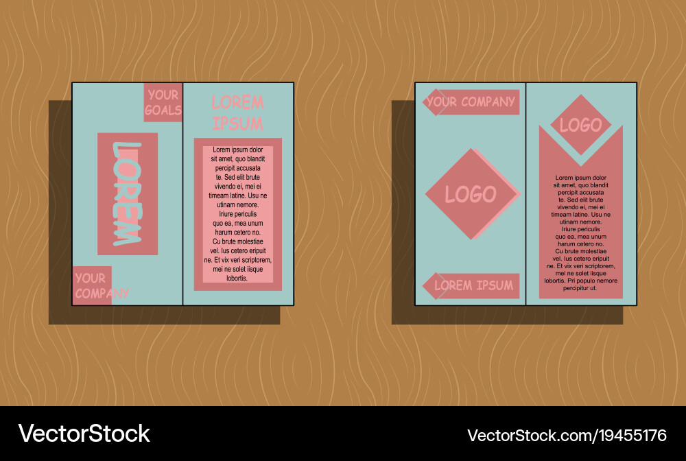 Set of layout background for art template Vector Image