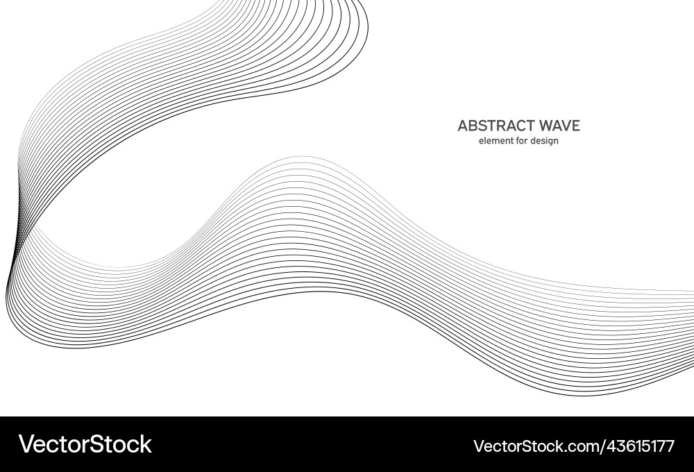 Abstract wave element for design digital Vector Image