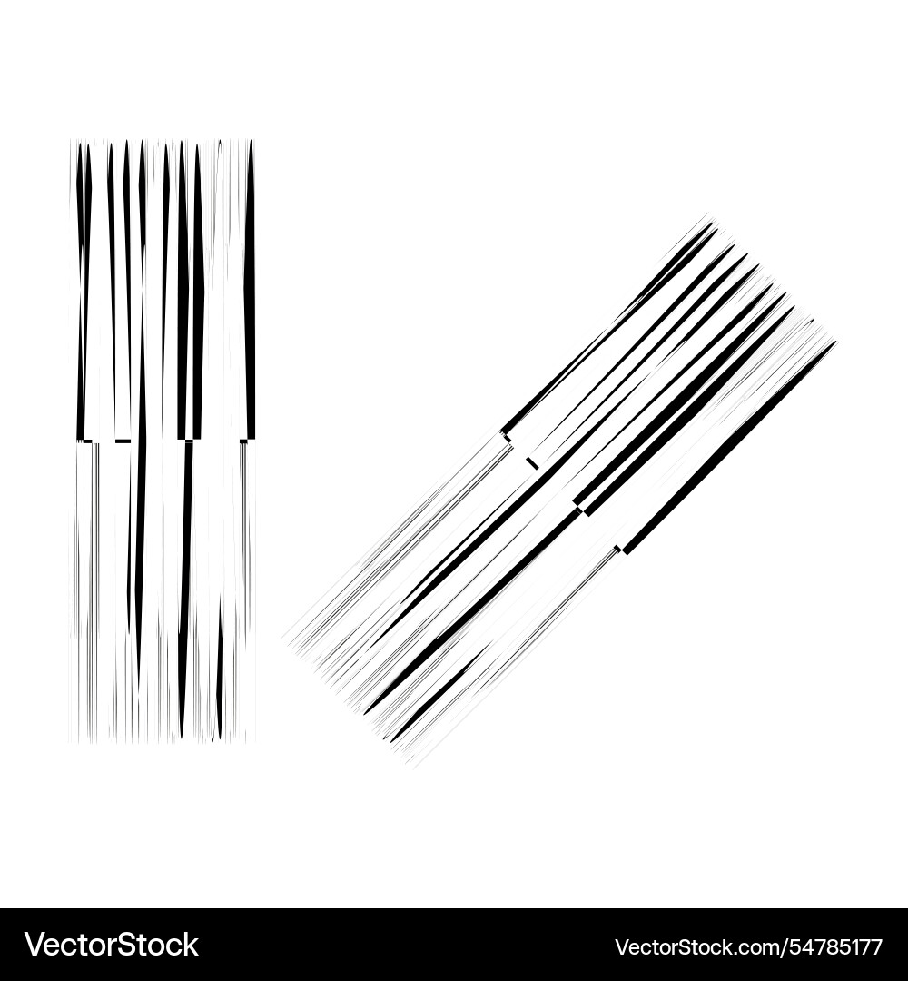 Dynamic black lines diagonal stripe shapes Dynamic black lines diagonal stripe shapes vector image