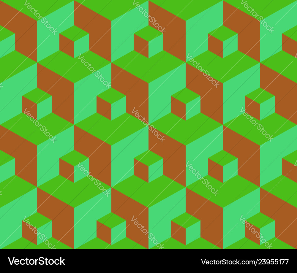Seamless pattern 3d cube Seamless pattern 3d cube Vector Image