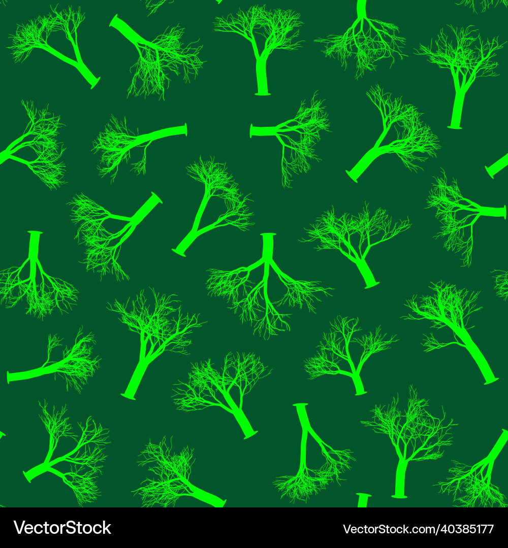 Seamless pattern with abstract stylized trees Vector Image