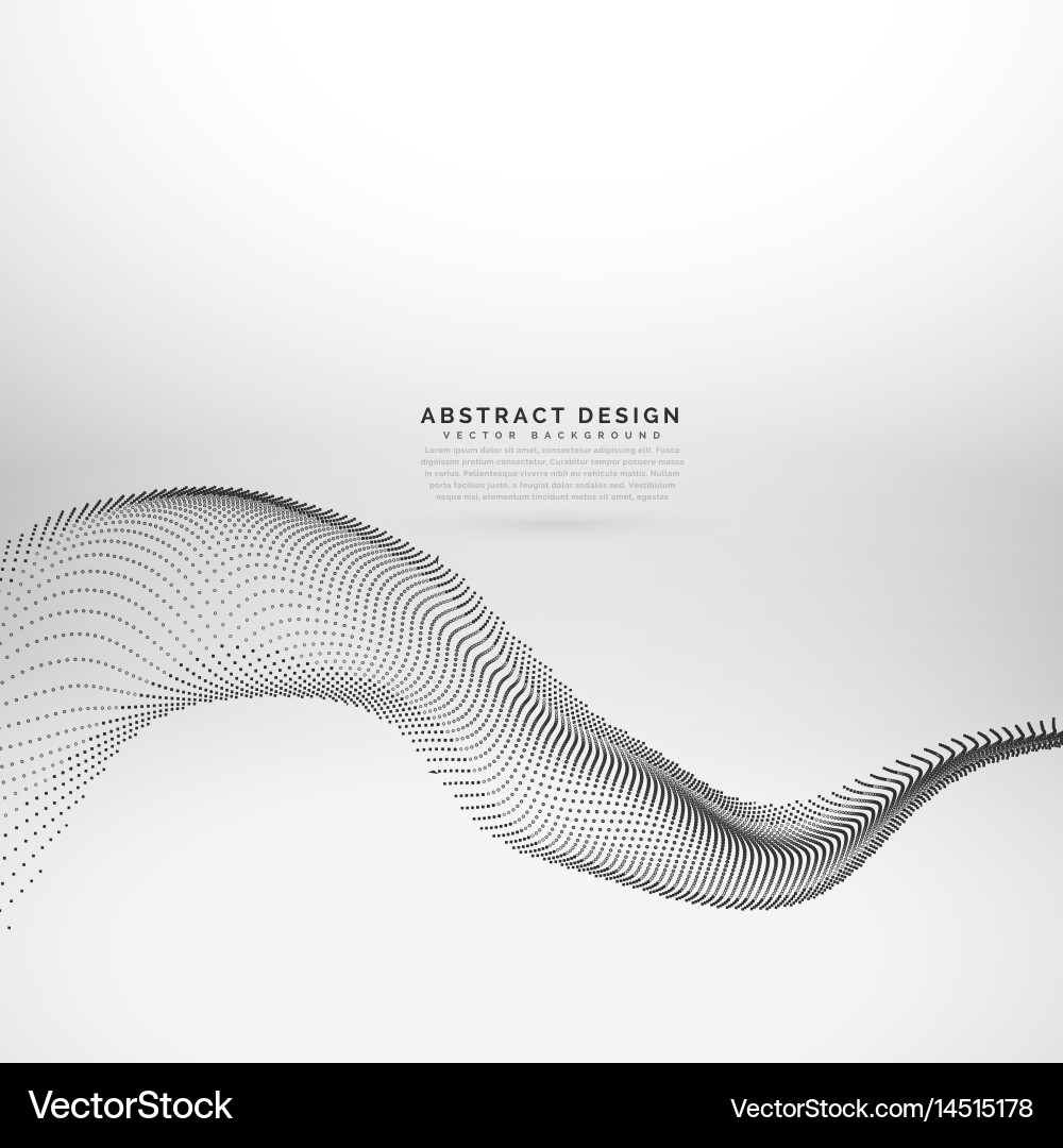 Abstract Particle Flow Wave Background vector image