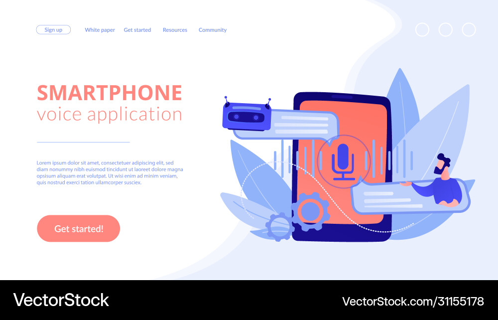 Chatbot voice controlled virtual assistantconcept Chatbot voice controlled virtual assistantconcept vector image