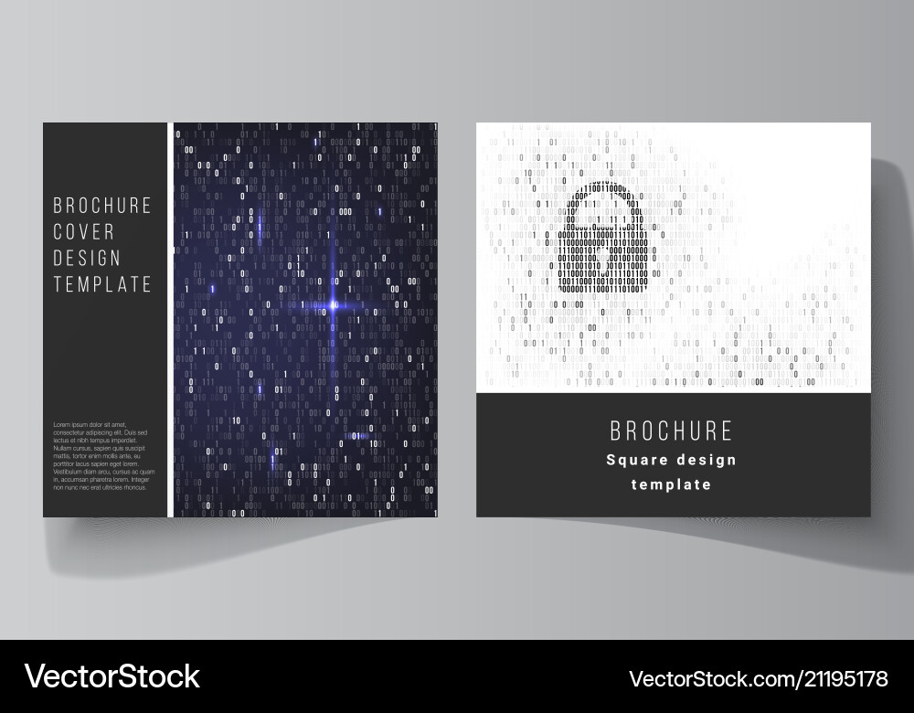 Minimal layout of two square format Minimal layout of two square format vector image