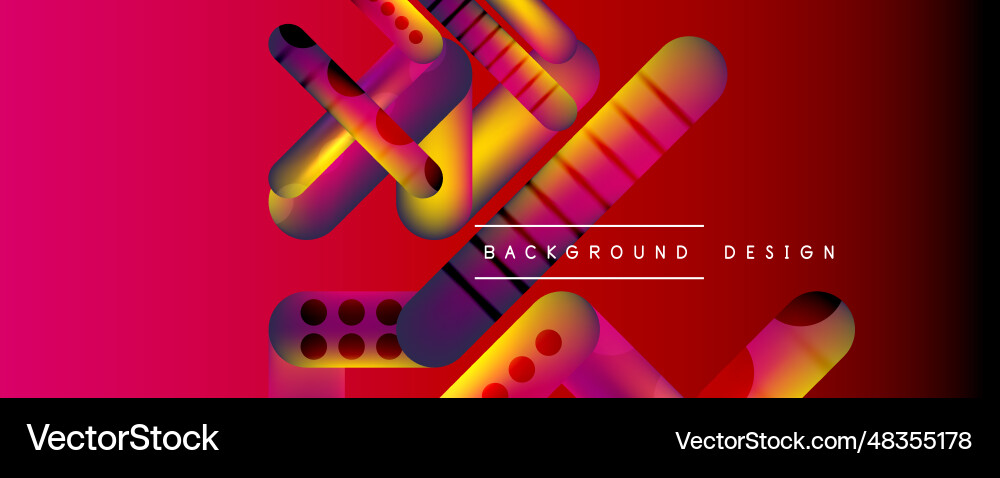 Round shapes and lines with fluid gradients Round shapes and lines with fluid gradients Vector Image