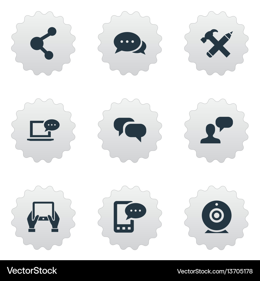 Set of simple user icons Set of simple user icons Vector Image