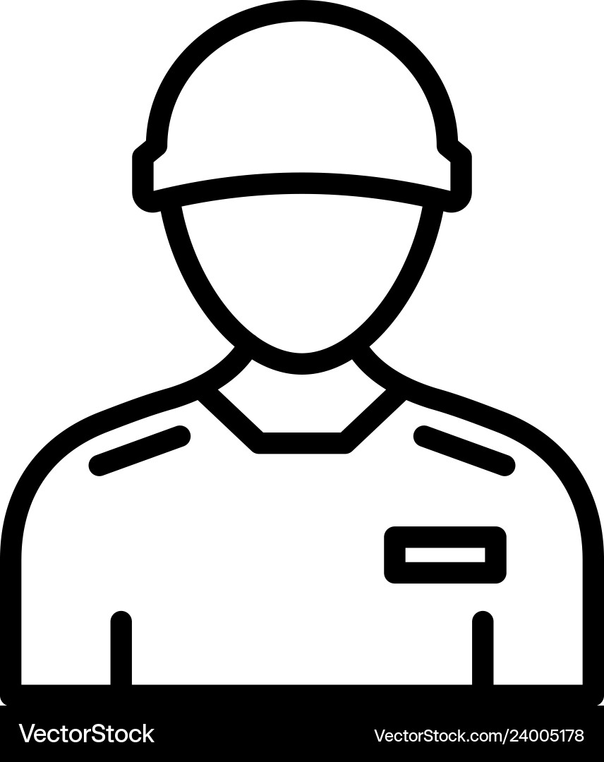 Worker icon which can easily modify or edi vector image