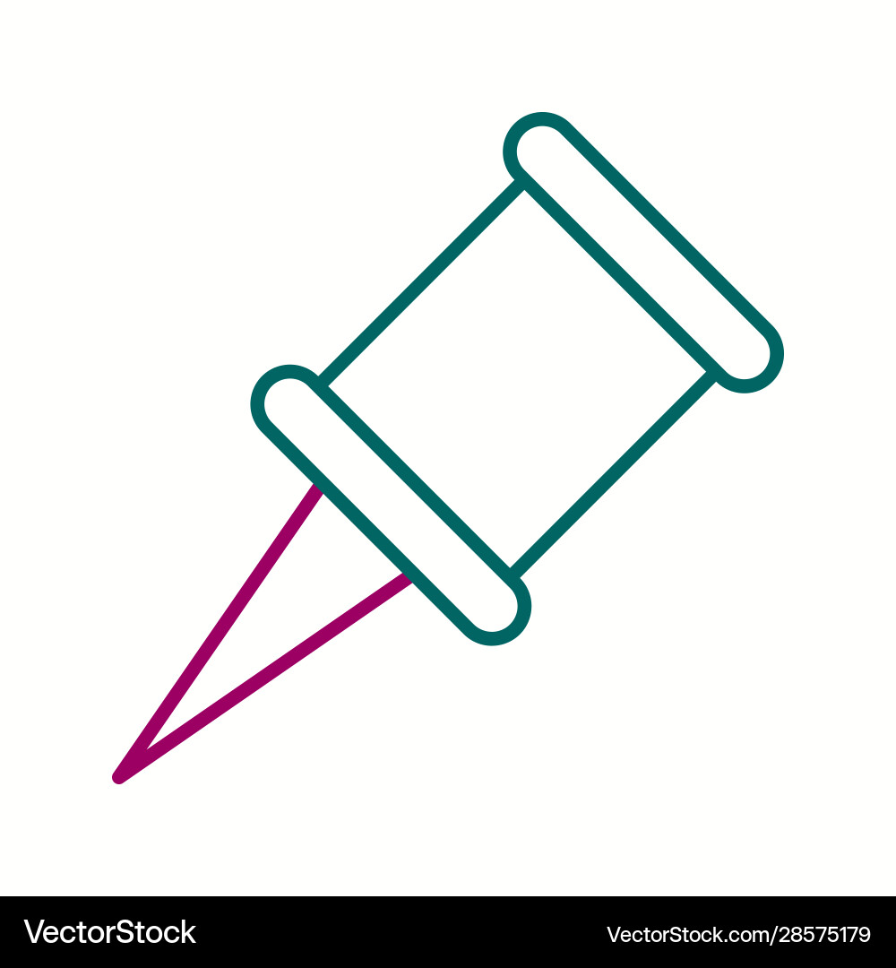 Beautiful pointer line icon vector image
