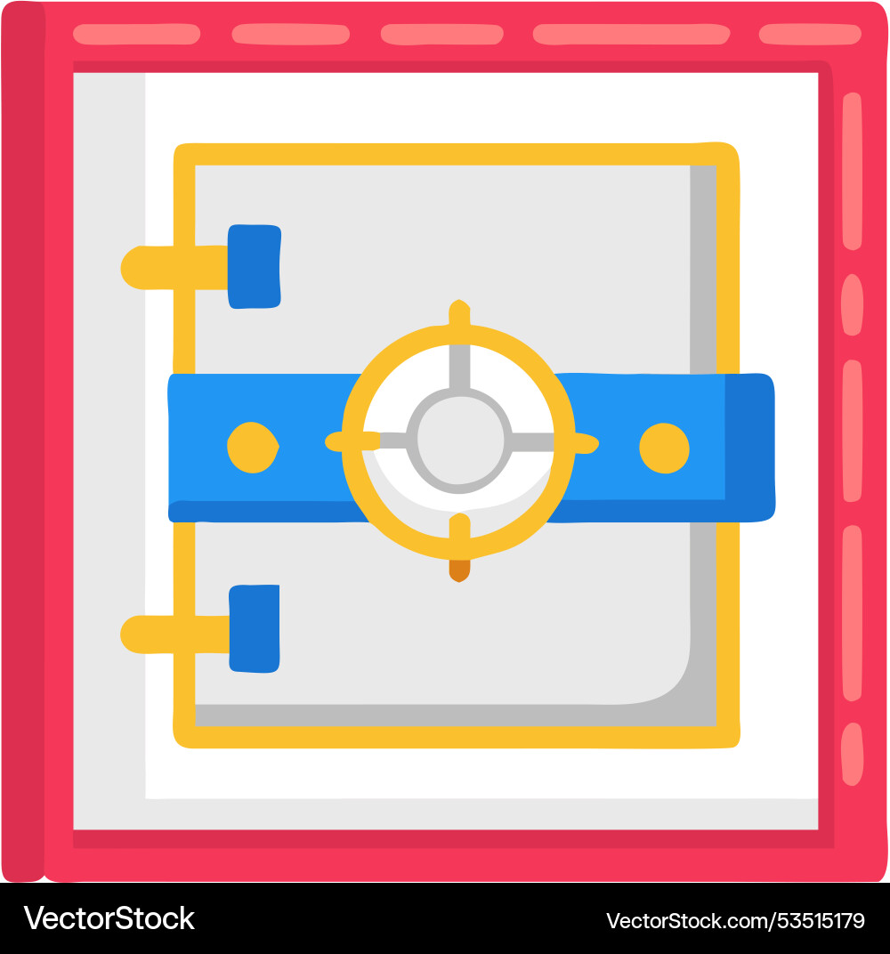 Fortress lock the ultimate solution for securing Fortress lock the ultimate solution for securing vector image