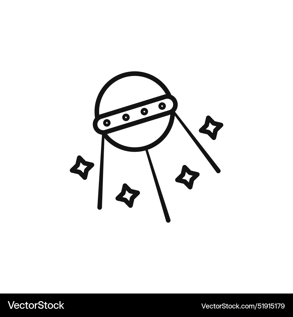 Linear sputnik icon set collection for web Vector Image
