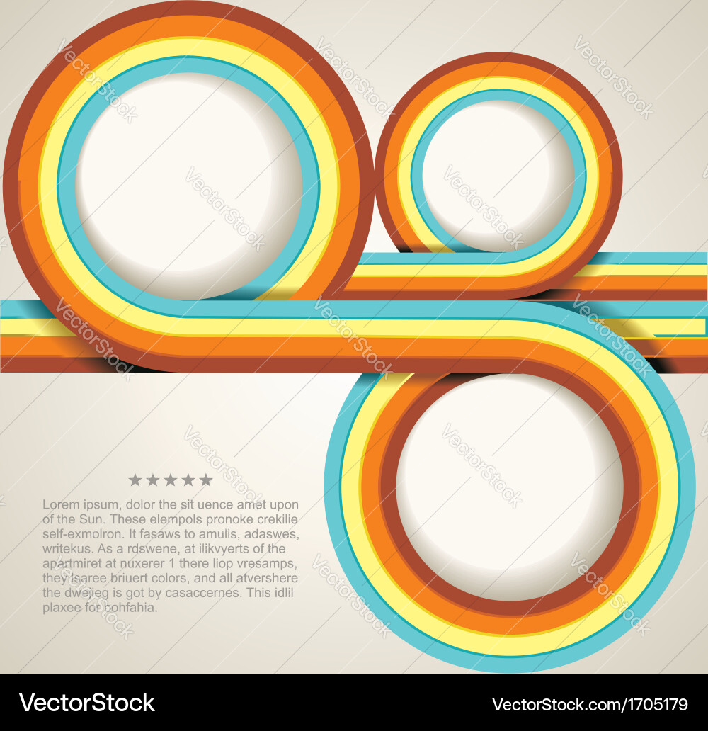 Retro Wave Background - Text Overlay vector image