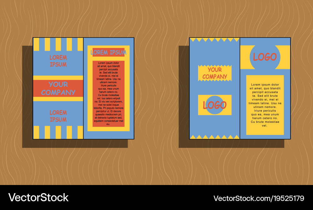 Set of layout background for art template Vector Image