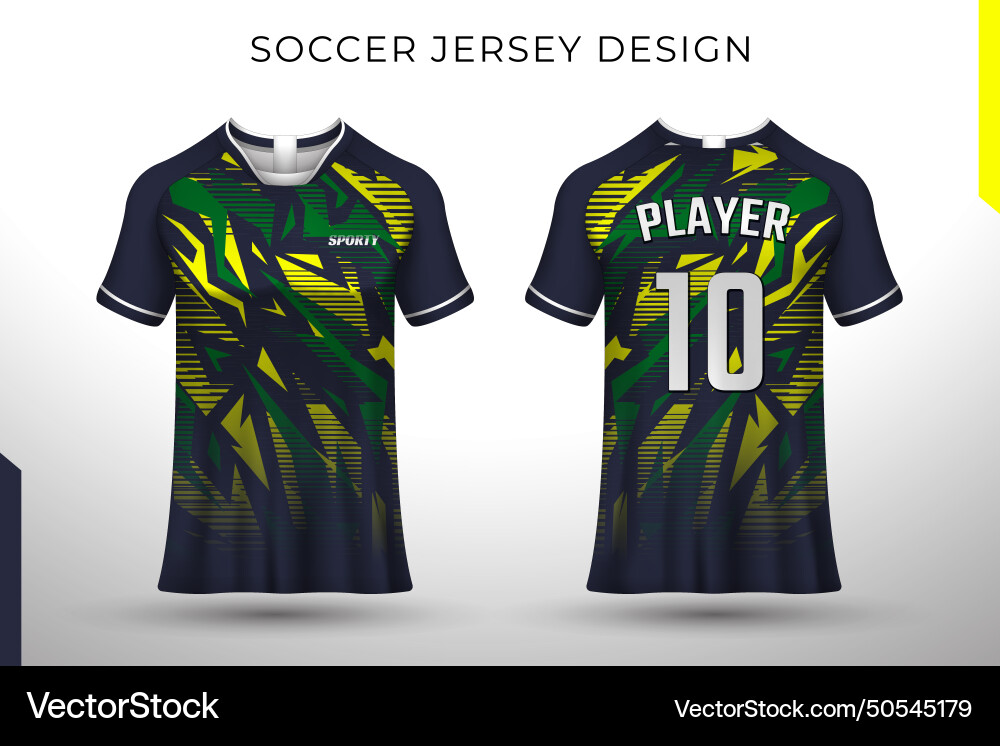 Sporttrikot und T-Shirt Template Sporttrikot und T-Shirt Template vektorbild