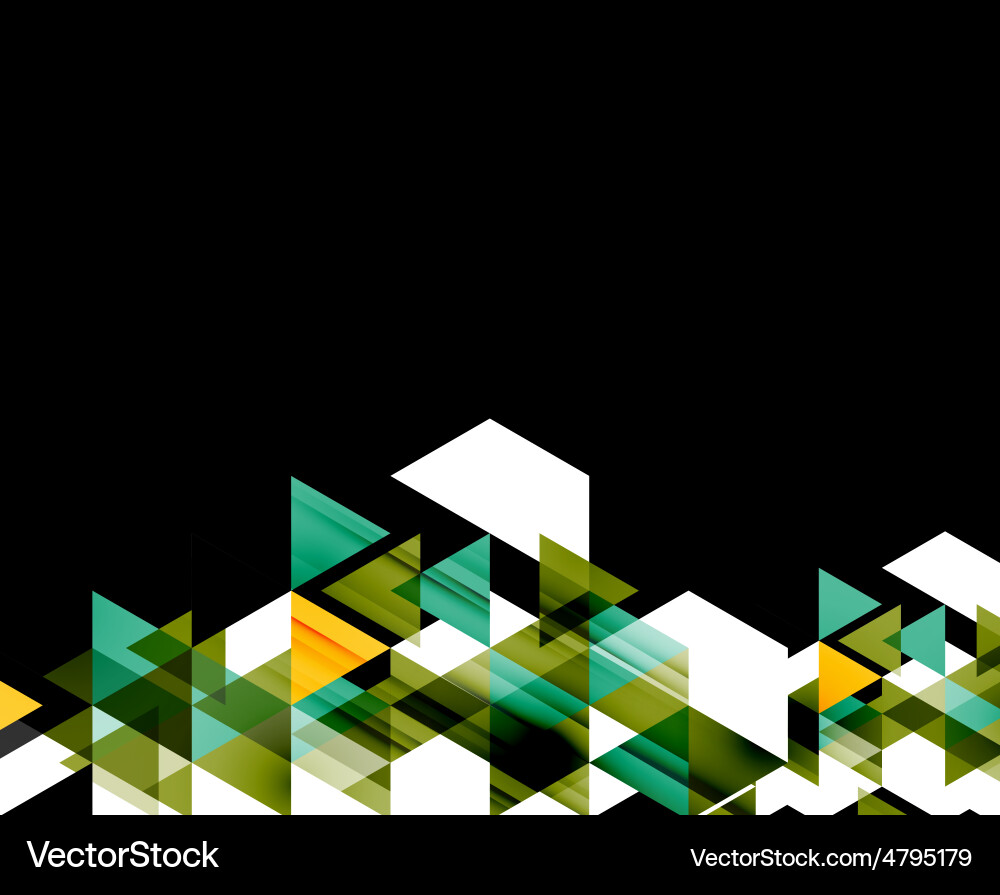Triangle pattern composition abstract background Vector Image
