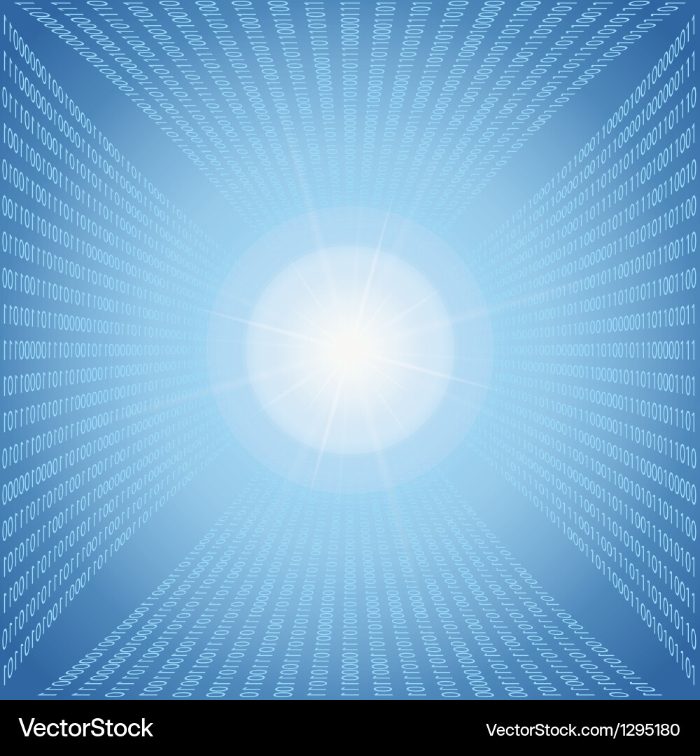 Abstract binary code vector image