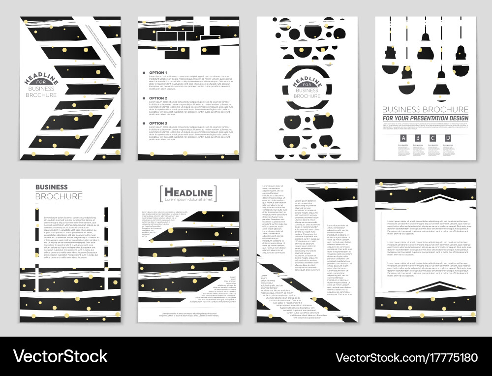 Abstract layout background set for art Vector Image