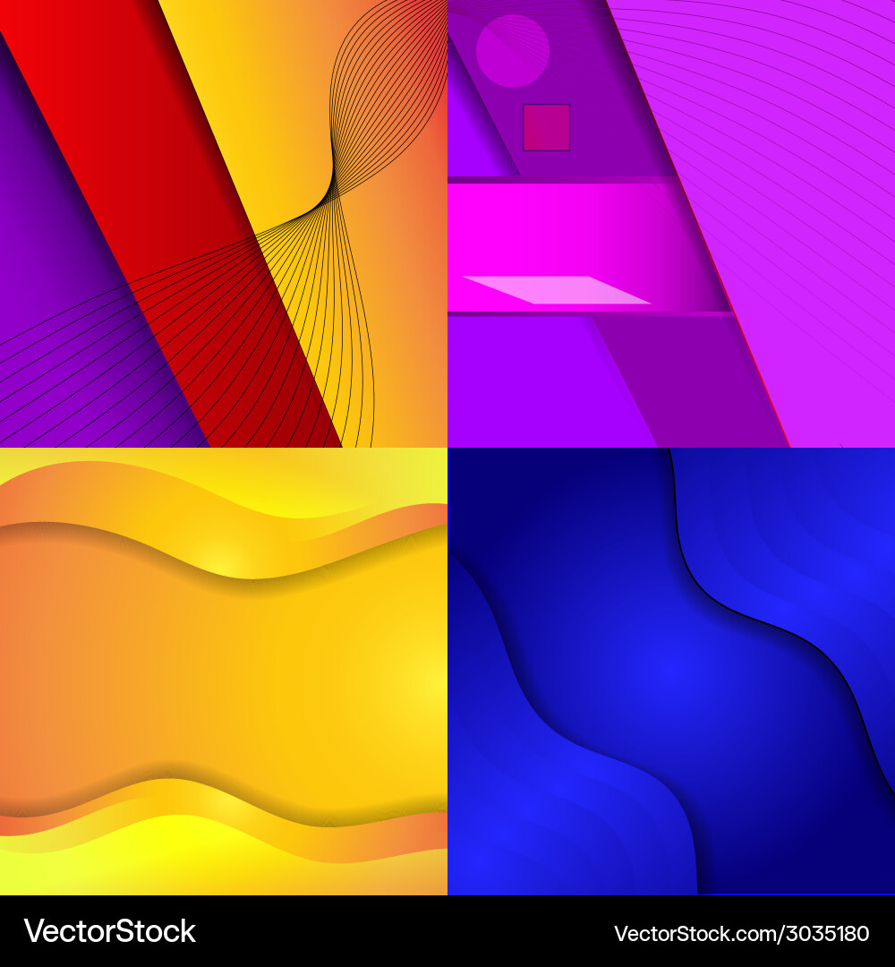 Big set of soft colored abstract background Vector Image