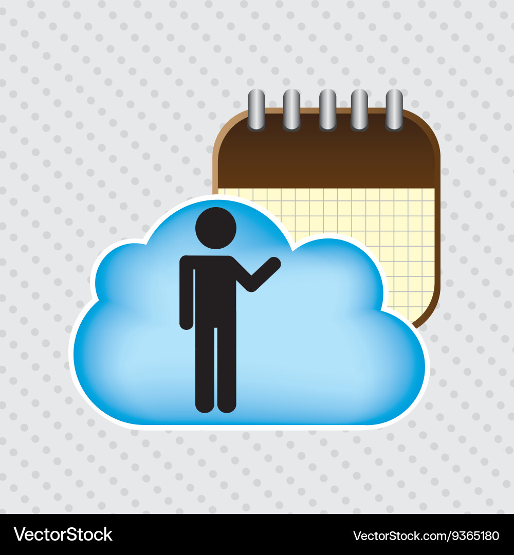Cloud computing design Vector Image