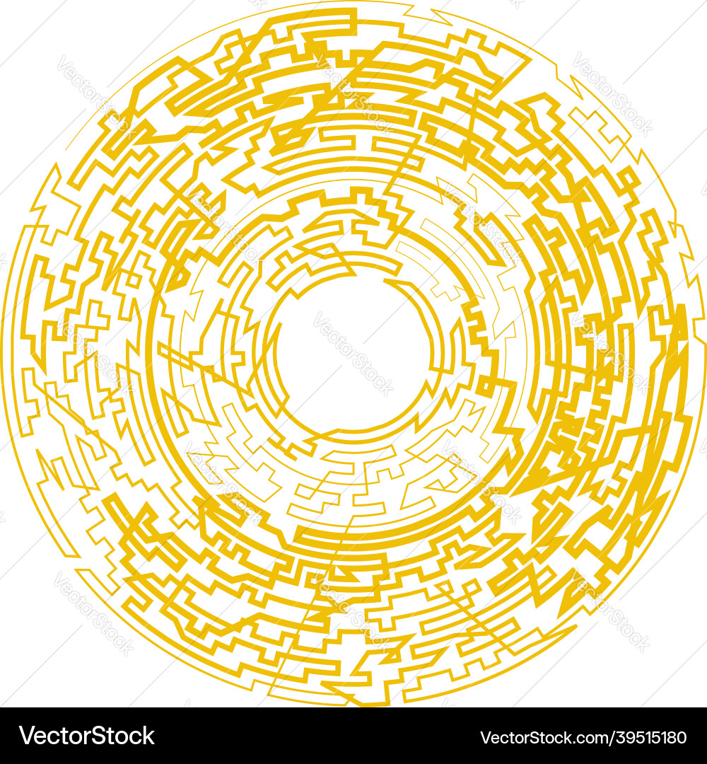 Geometric random circular element abstract Vector Image
