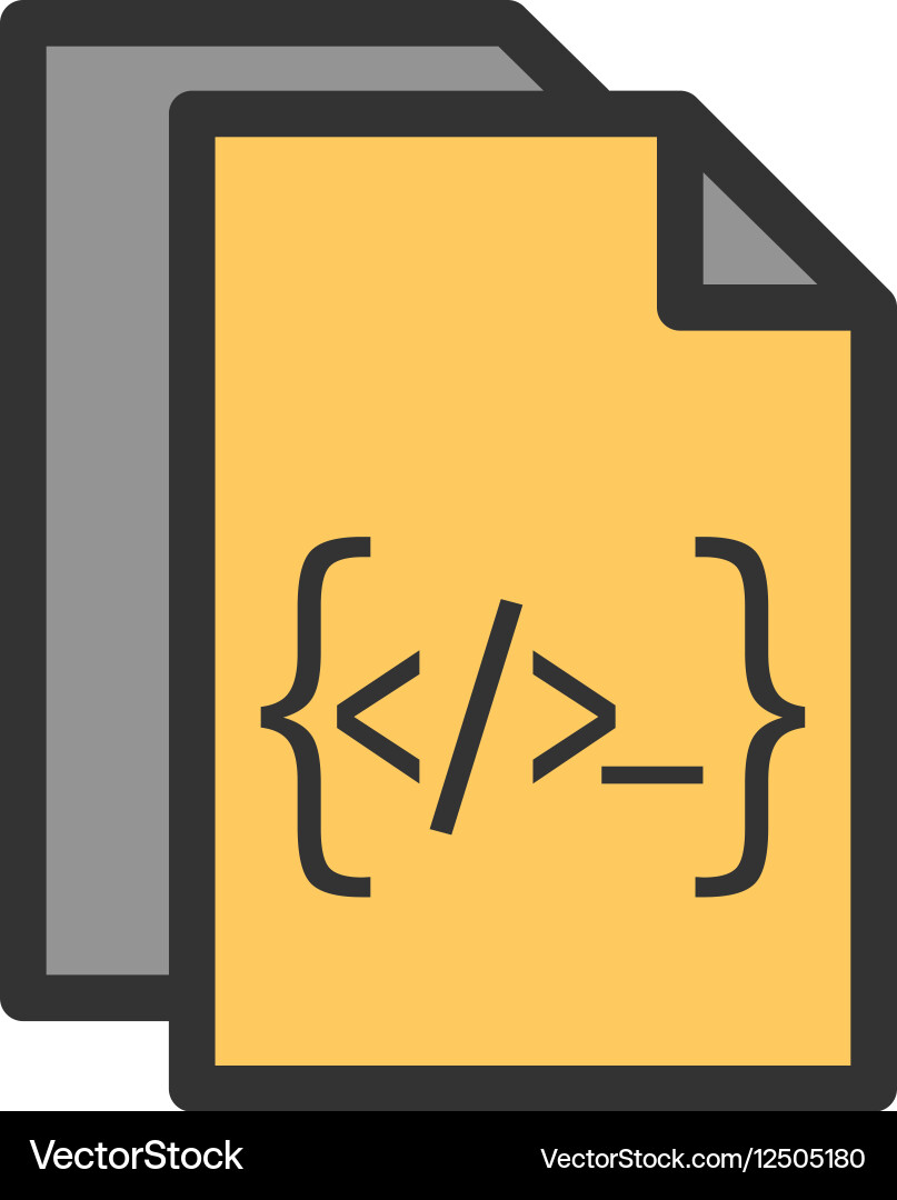 Programming documentation vector image