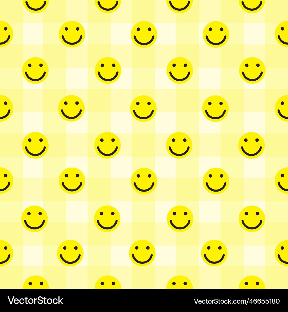 Seamless pattern smiling face background Seamless pattern smiling face background Vector Image