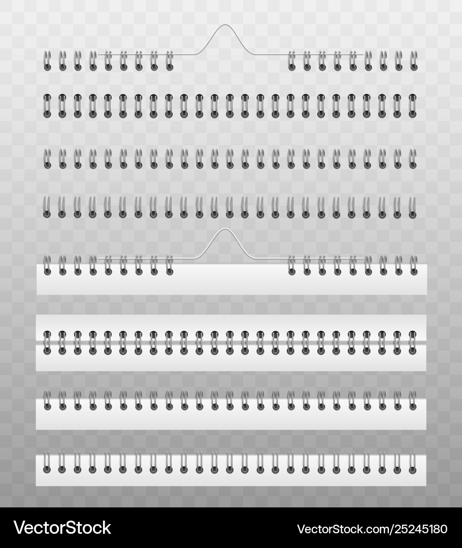 Spiral Binding Calendar & Notebook Mockups Vector Image