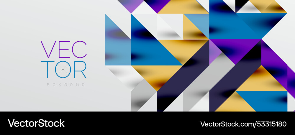 Tech minimal overlapping triangle shapes elements Tech minimal overlapping triangle shapes elements Vector Image